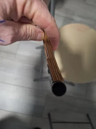 Juego de 2 Sillas Plegables Madera y Metal