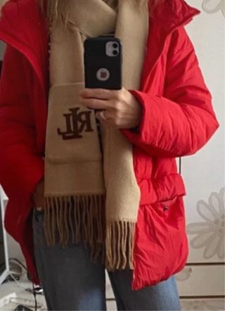 Bufanda Ralph Lauren Beige con Bolsillos