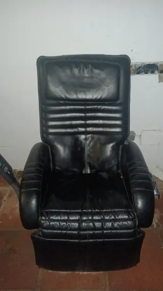 Sillón de masajes de piel