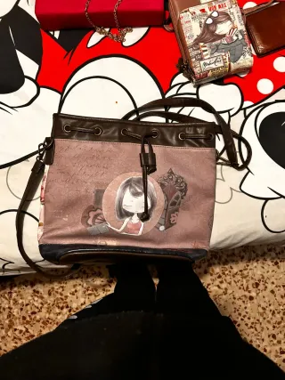 Bolso de hombro con estampado