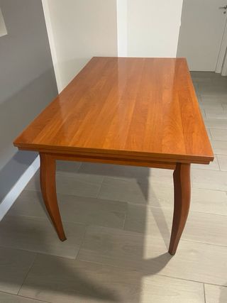 Mesa de cerezo extensible hasta 2,50m
