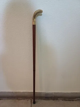 Bastón decorativo cabeza de serpiente