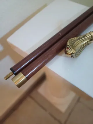 Bastón decorativo cabeza de serpiente