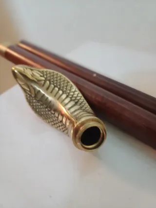 Bastón decorativo cabeza de serpiente