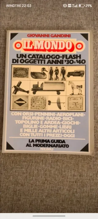 Il Mondo: Catalogo Oggetti Anni '30-'40