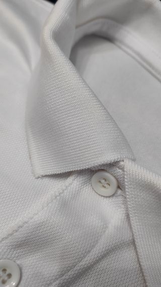 Polo técnico blanco manga larga L