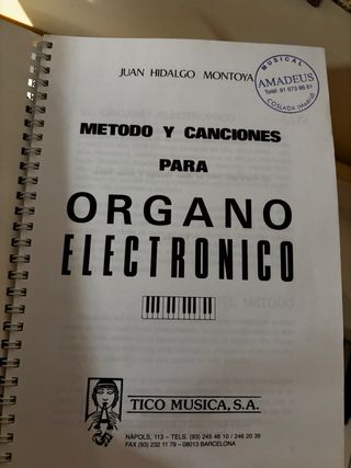 Método y Canciones para Órgano Electrónico