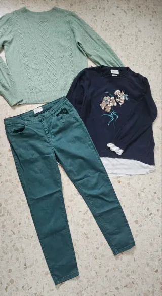 Lote Springfield Talla XL Jersey punto vaquero 46