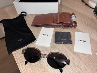 Gafas Celine Triomphe Metal CL40235U 16A Nuevas