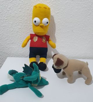 Lote Peluches Bart Simpson y otros
