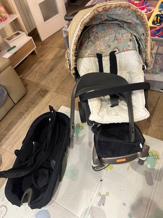 Carro bebe stoke azul marino