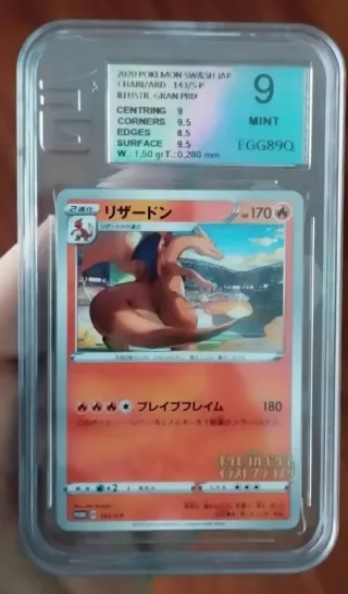 Carta Pokémon Charizard 143/SP EG 9 Mint