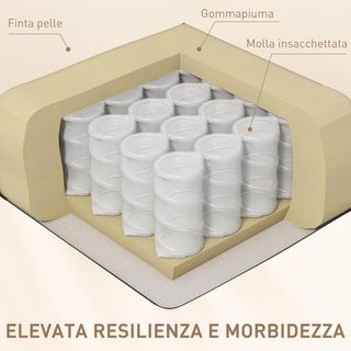 Sillón Masajeador Reclinable Manual, Sillón Relax Eléctrico Calentador Giratorio Con Balanceo, Portavasos, Control Remoto, Reposapiés, Bolsillos Laterales, en Piel PU, Crema