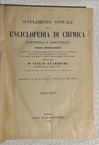 Enciclopedia di chimica - 1905