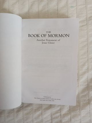 The book of Mormon