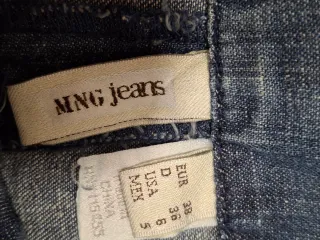 Falda pantalón vaquera con cinturón