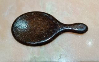 ESPEJO MARCO DE PLATA CON MANGO PARA BOLSO