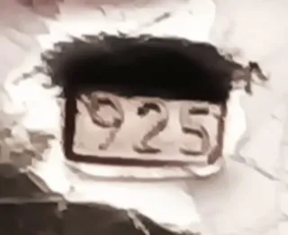 ESPEJO MARCO DE PLATA CON MANGO PARA BOLSO