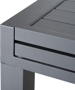 Mesa de Jardín Extensible para 8-10 Personas con Estructura de Aluminio, 135-270X90X75Cm, Gris