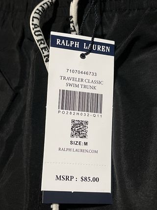 Bañador Ralph Lauren Negro Talla M