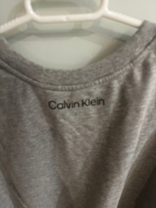 Sudadera Calvin Klein gris mujer nueva