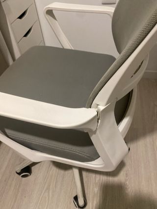 Silla de oficina ergonómica gris SKLUM