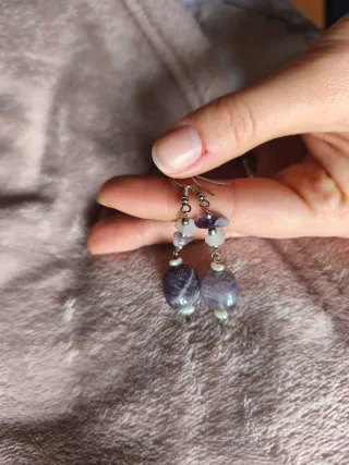 Orecchini fatti a mano con pietre