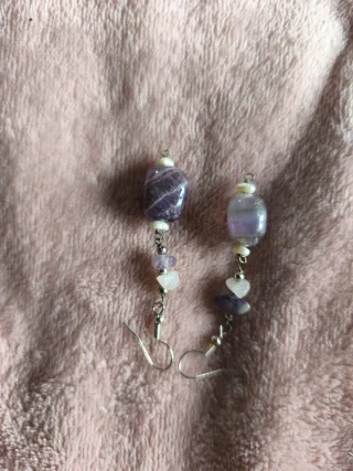 Orecchini fatti a mano con pietre