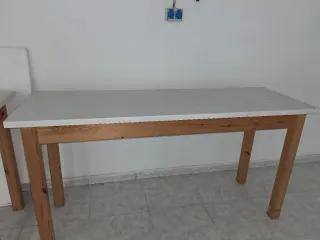 2 Mesas Madera 1.80x0.90x0.60 cm