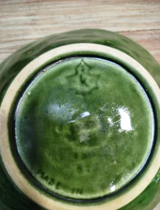 Fuente y  3 platos vintage cerámica portuguesa