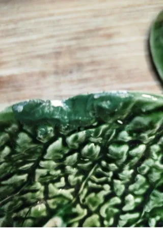 Fuente y  3 platos vintage cerámica portuguesa