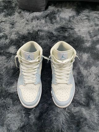 Nike Air Jordan 1 Mid Beige/Azul