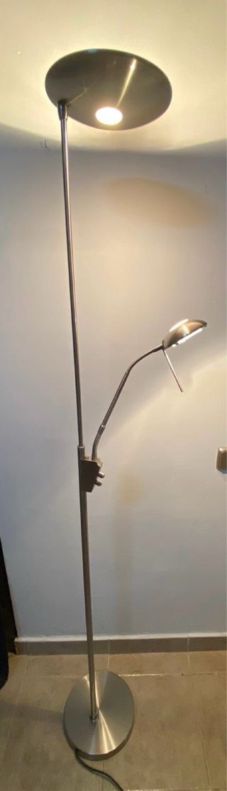 Lámpara de pie moderna acero inoxidable