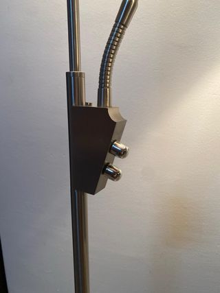 Lámpara de pie moderna acero inoxidable