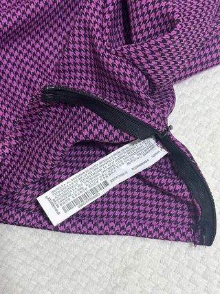 Zara top crop pied de poule tg S
