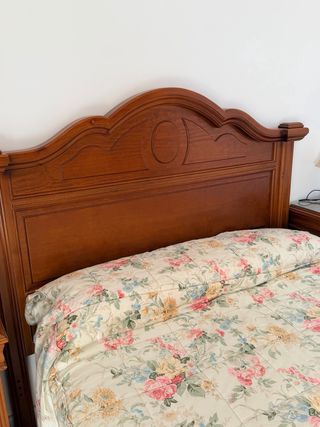 Cama Matrimonio Madera con Cabecero