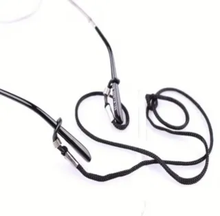 Cuerda para gafas negra