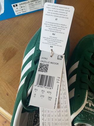 Zapatillas Adidas Gazelle Indoor Hombre Verde Tall