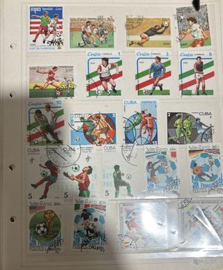 Set francobolli calcio anni '90