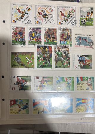 Set francobolli calcio anni '90