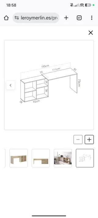 Escritorio Esquinero Leroy Merlin