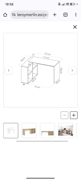 Escritorio Esquinero Leroy Merlin