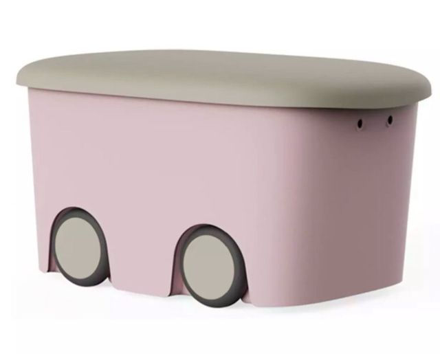 Caja de almacenamiento con ruedas 45 L