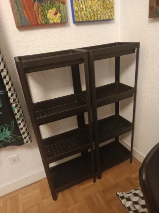 Solo hoy! NUEVAS Estanterías IKEA Vesken NEGRO