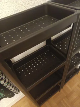 Solo hoy! NUEVAS Estanterías IKEA Vesken NEGRO