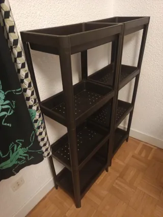 Solo hoy! NUEVAS Estanterías IKEA Vesken NEGRO
