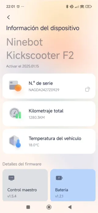 Patinete Eléctrico Segway Ninebot F2 Pro