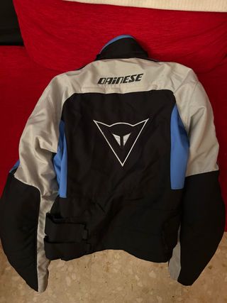 Chaqueta Dainese Moto Negra/Gris/Azul