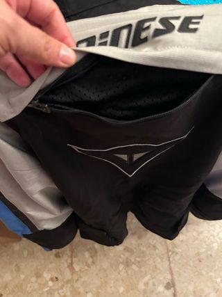 Chaqueta Dainese Moto Negra/Gris/Azul