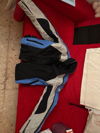 Chaqueta Dainese Moto Negra/Gris/Azul